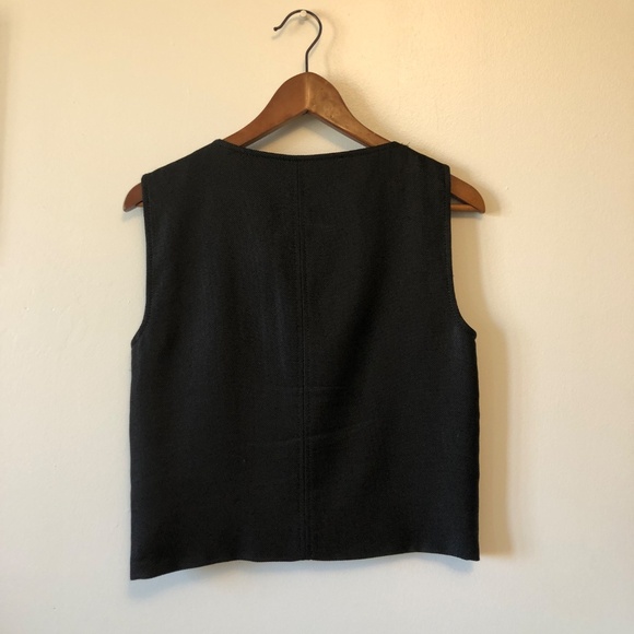 Helmut Lang x Intermix Black Zipper Top - Picture 4 of 4
